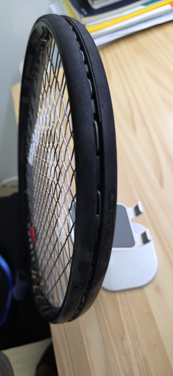 팝니다] 헤드 스피드X 올블랙(골드) 285 스트링교환 포함 이미지 2